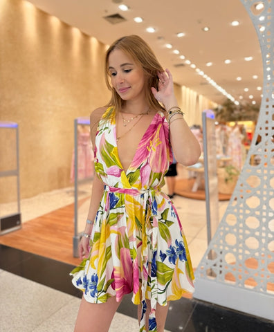 Macacão floral Malu