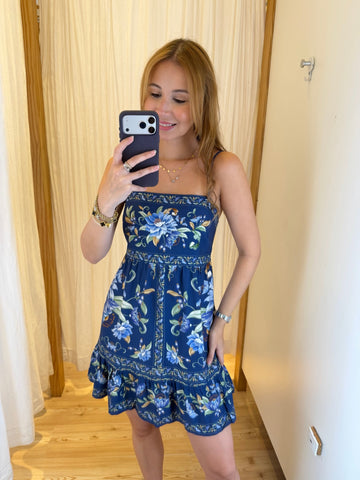 Vestido alça floral Ana