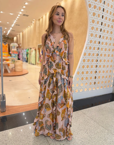 Vestido festa de concha