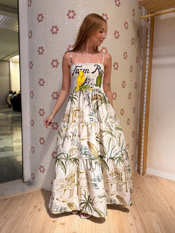 Vestido mídi dois irmãos